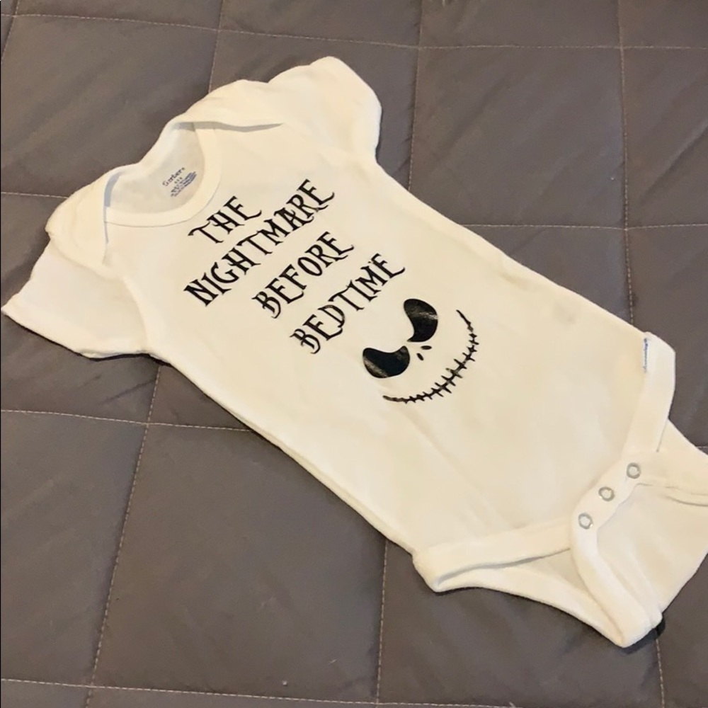 6-9 month Nightmare Before Bedtime Onesie